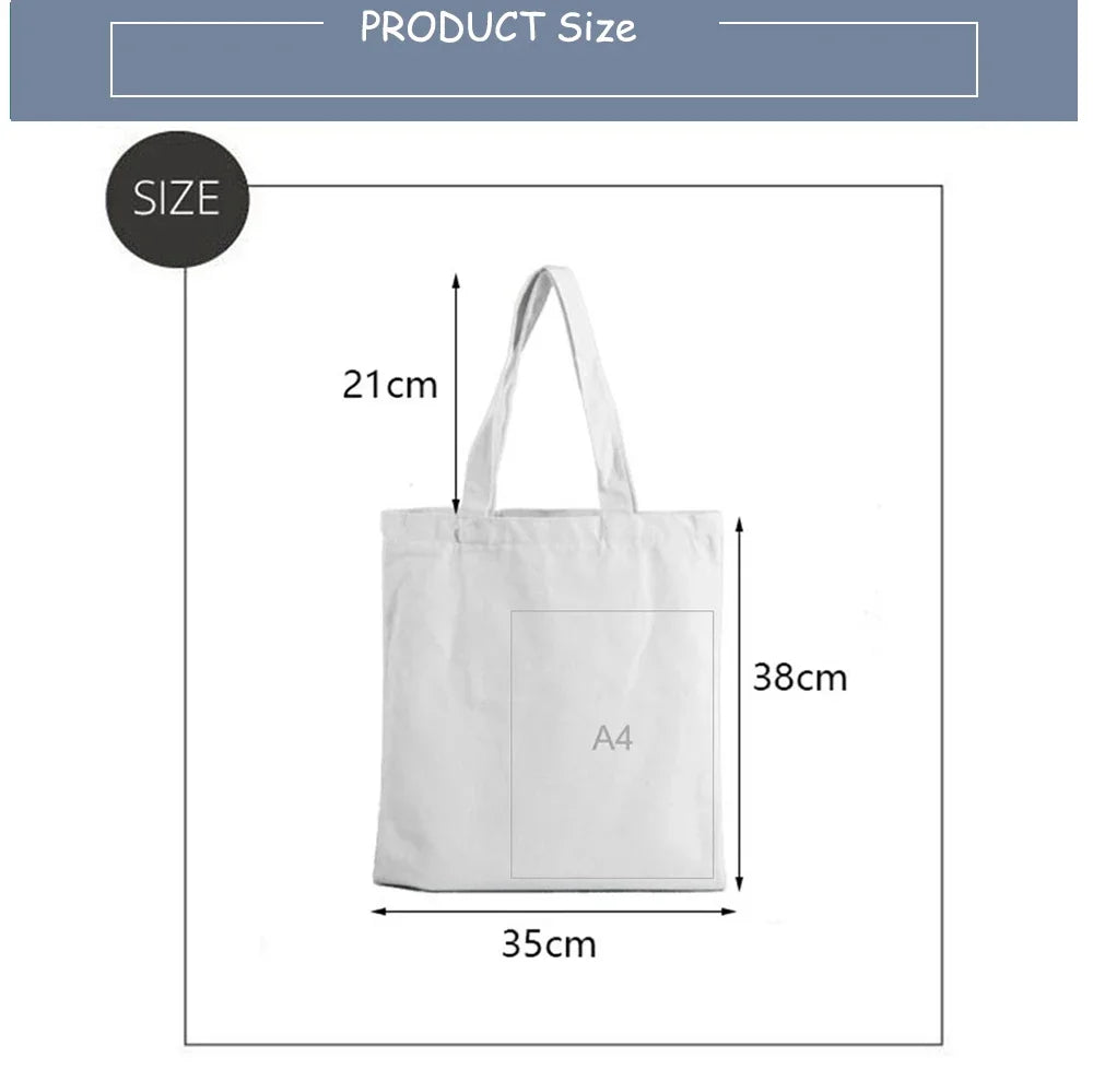 "Wave To Earth Summer Flows" Pattern Retro Record Graphics Canvas Tote Bag